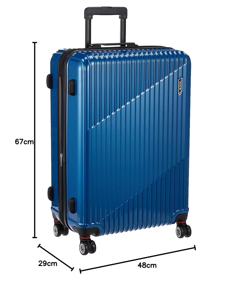 ACE クレスタ エキスパンド機能 キャリーケース 70L グリーン Ace エース公式 スーツケース キャリーケース エキスパンド機能